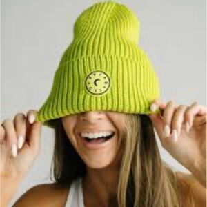 Zyia Lime Gad Valley Knit Beanie
